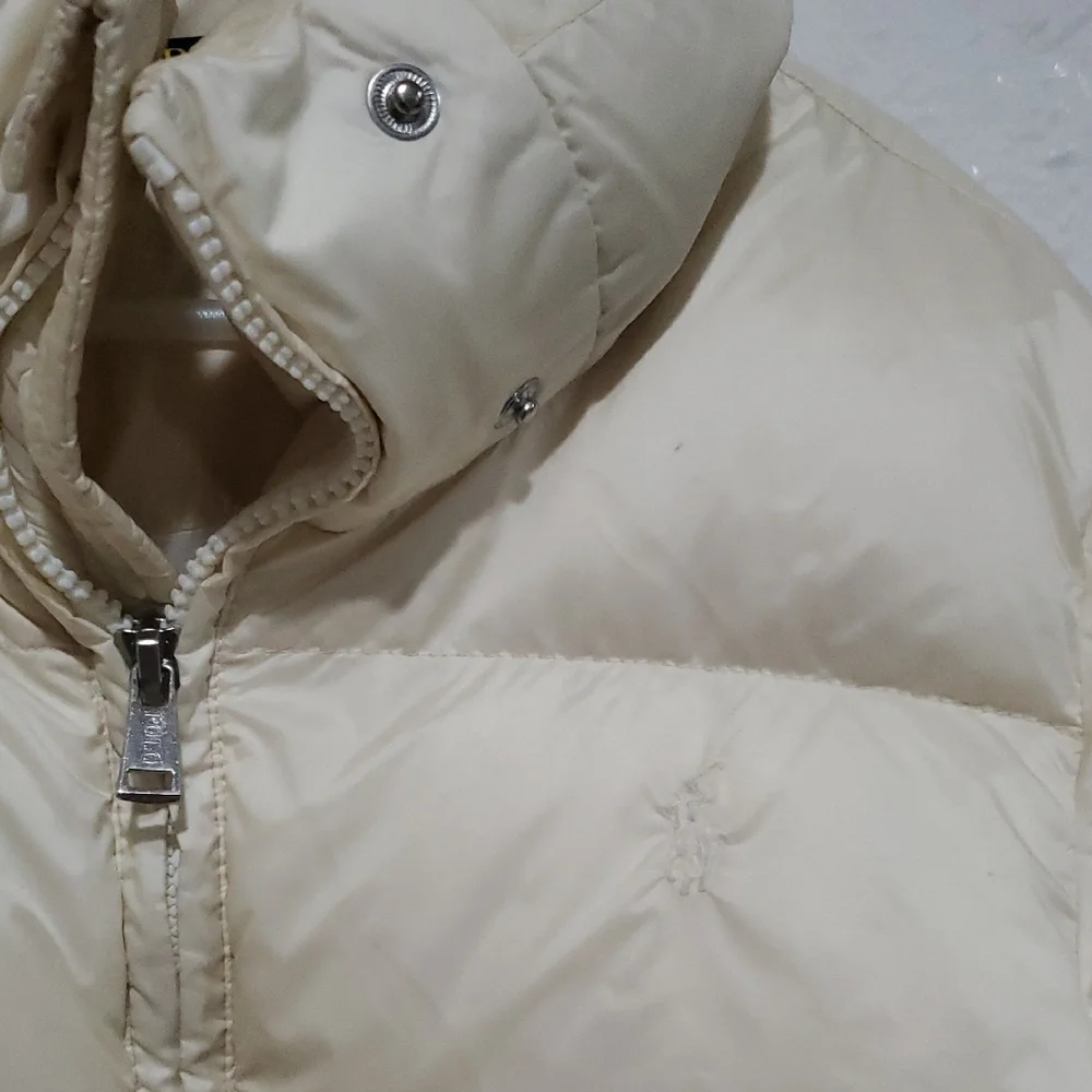 Polo by Ralph Lauren Kids Off-White Puffer Jacket Size M